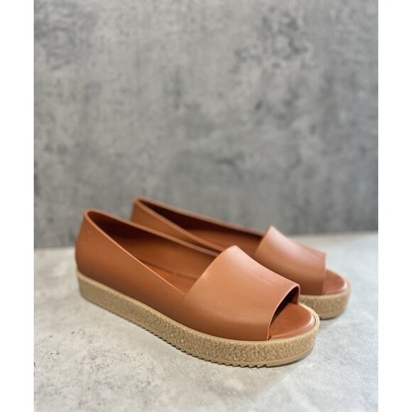 Melissa Shoes - Melissa Women's Rubber Platform Open Toe Slip On Shoes Size 8